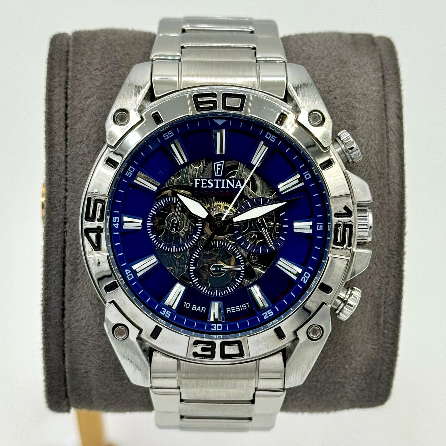 Festina Chronograph Skeleton Bleu – 42