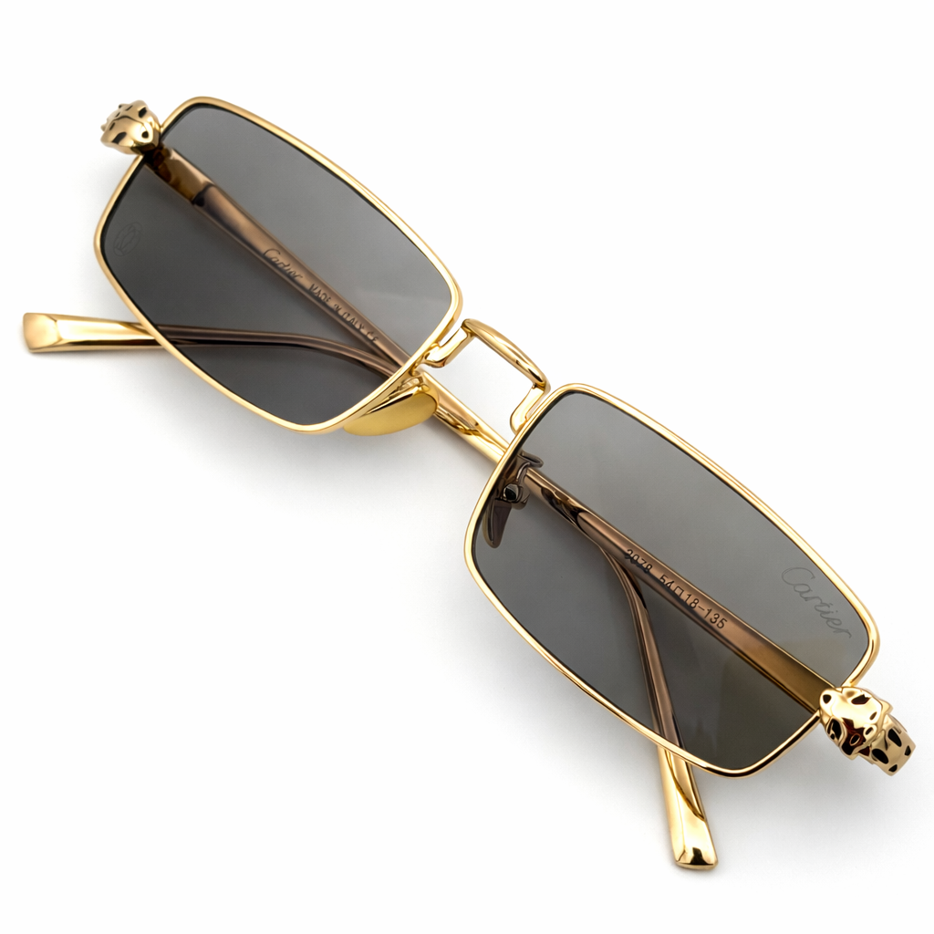 lunette Cartier Panthère Rectangulaire Or
