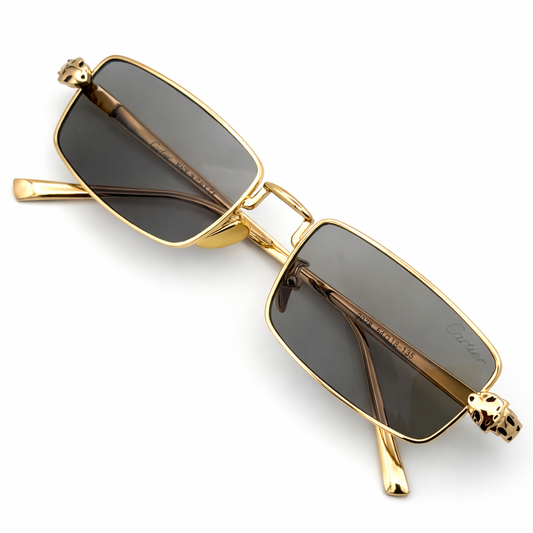 lunette Cartier Panthère Rectangulaire Or