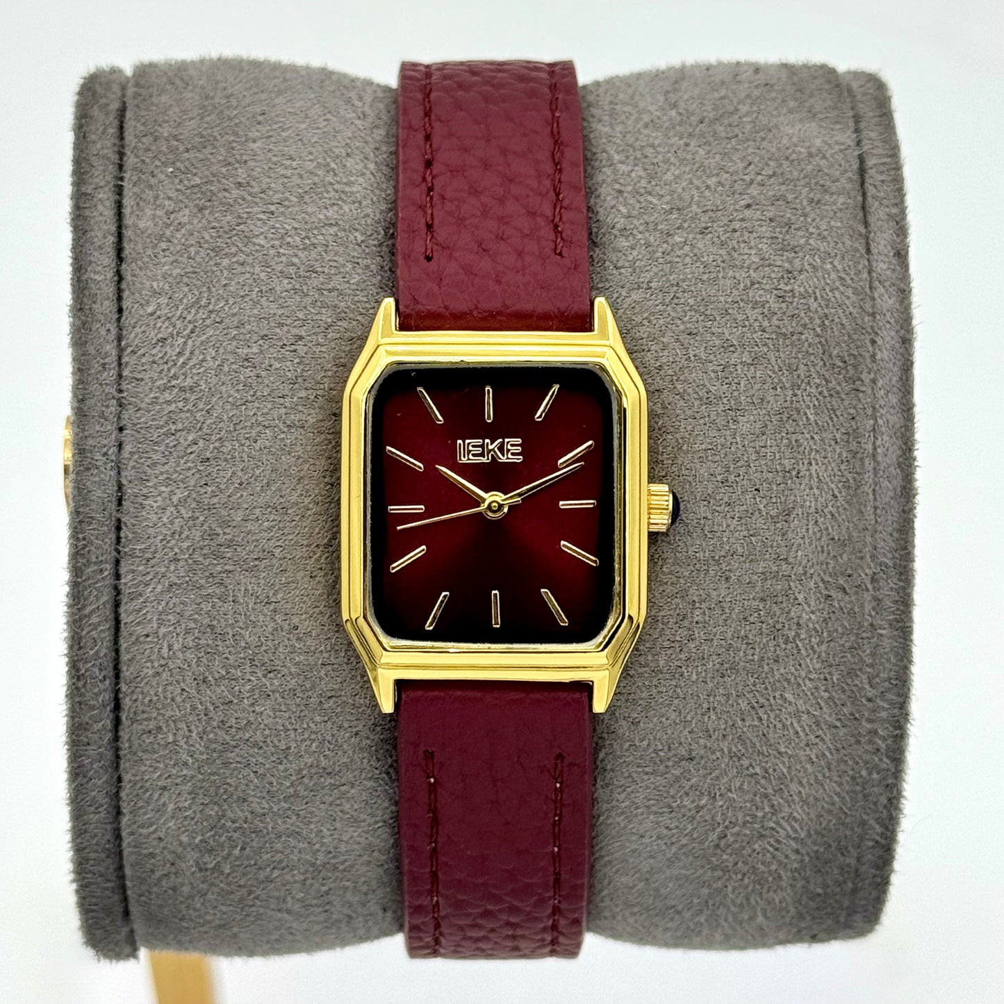 IEKE carré Bordeaux & Or